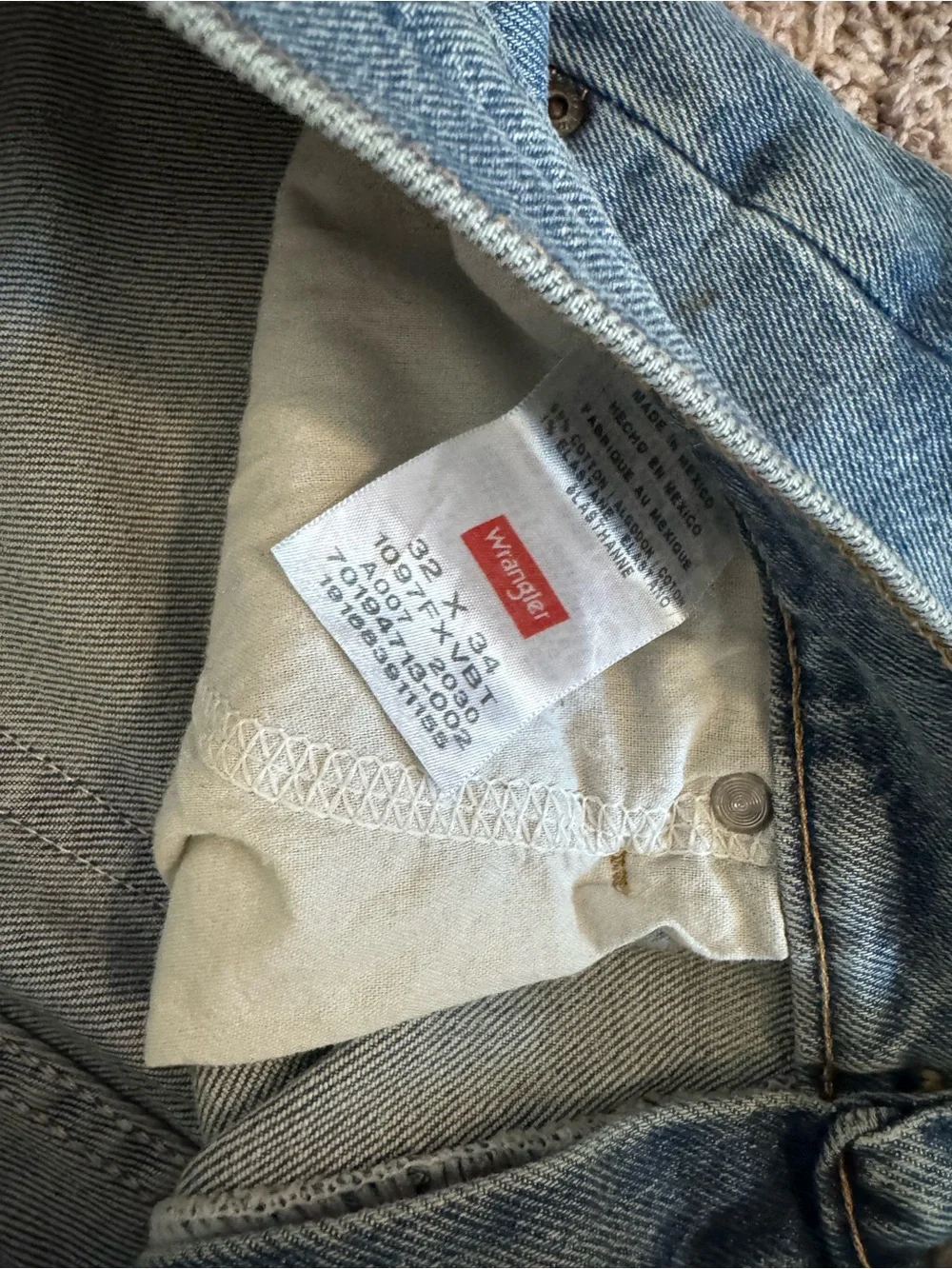 Wrangler Straight Leg Men's Blue Jeans